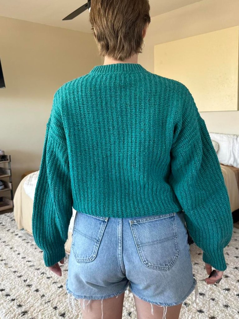 Vintage Rei Wool Knit Green Blue Sweater With A Relaxed Fit — image 5 of 7